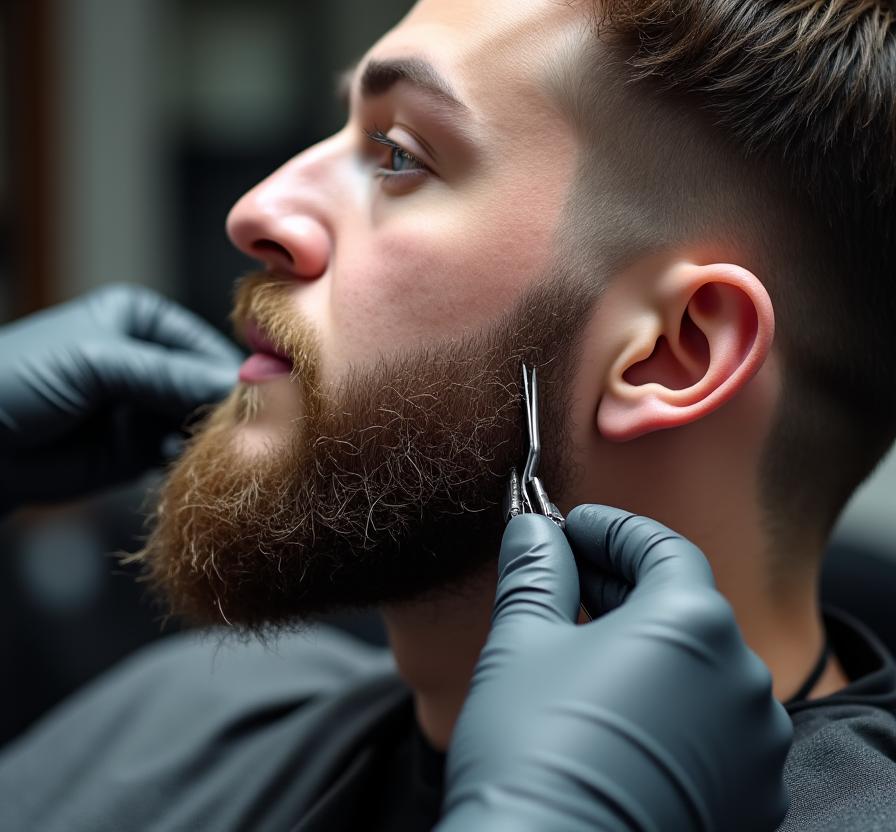 Perfilado y esculpido de barba profesional en Madrid